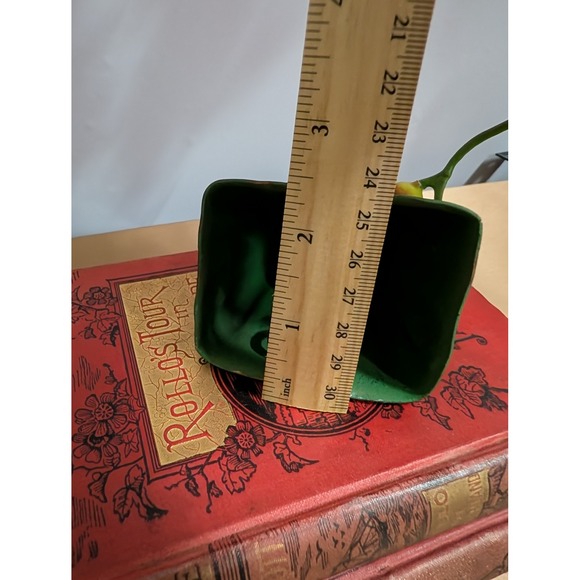 Vintage Green Cow Bell Metal Decorative Painted Farmhouse Decor Country Western - Picture 5 of 8